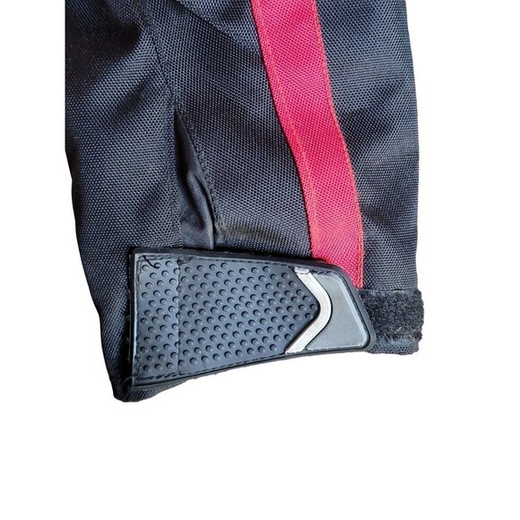 MILANO Sport Womens Jacket Motorcycle Medium Black Red Padded Detachable Liner - Picture 8 of 16